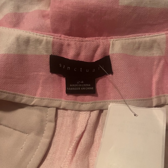 Sanctuary Women's Pink and White Shorts Size 24 - Picture 3 of 3
